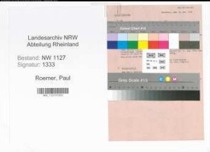 Entnazifizierung Paul Roemer , geb. 00.00.0000 (Metzgermeister)