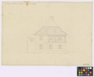 Hermannswaldau ([Riesengebirge] Kreis Goldberg): Berghof. Wohnhaus (Giebel-Ansicht)