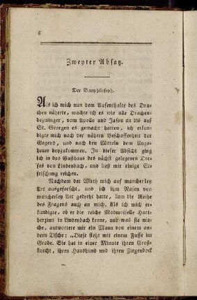 Zweyter Absatz. Der Bartphilosoph.
