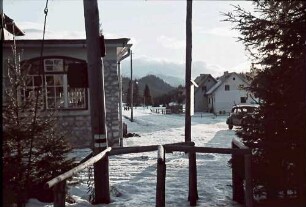 Poiana Brasov: Gasthof Höhenheim, durch Tür gesehen