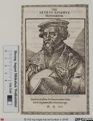 Bildnis Petrus Apianus (eig. Peter Bienewitz od. Bennewitz)