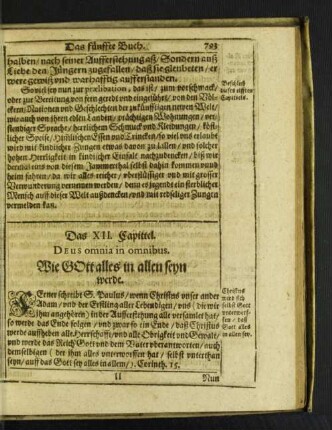Das XII. Capittel. Deus omnia in omnibus.
