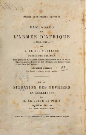 Histoire de la guerre civile en Amérique, 1