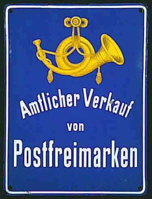 Amtlicher Verkauf von Postfreimarken
