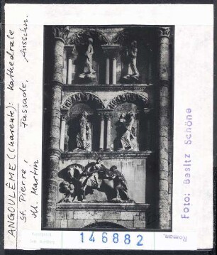 Angoulême, Kathedrale: Westfassade, Heiliger Martin