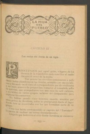 Capítulo IX - Los restos del festín de un tigre