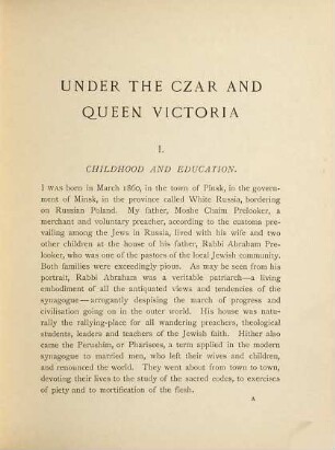 Under the Czar and Queen Victoria : the experiences of a Russian reformer