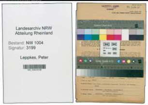 Entnazifizierung Peter Leppkes , geb. 31.01.1913 (Bankangestellter)