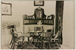 [Jerusalem, Palästinainstitut] Karins Zimmer [Karoline Sophie Dalman]. Südostecke