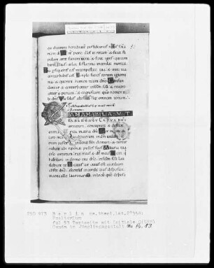 Psalter aus Werden — Initiale Q (uam), Folio 53recto