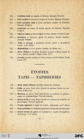 Etoffes - Tapis - Tapisseries