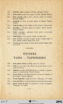 Etoffes - Tapis - Tapisseries