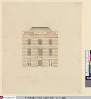 [Fassade eines Grachtenpand, Amstel 216, Amsterdam]