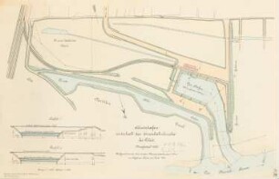 Schutzhafen unterhalb der Eisenbahnbrücke, Tilsit: Lageplan 1:2000