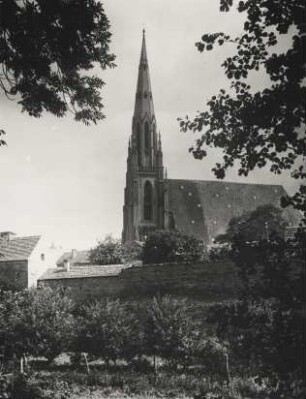 Königsberg in der Neumark. Ansicht der von 1389 bis 1407 in Backsteingotik errichteten Marienkirche