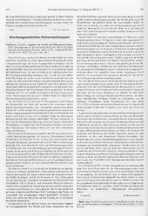 355-356 [Rezension] Smolinsky, Heribert, Augustin von Alveldt und Hieronymus Emser
