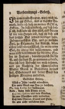 2, Vorbereitungs-Gebeth