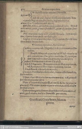 Gratificati, Grata facere, Morem gerere