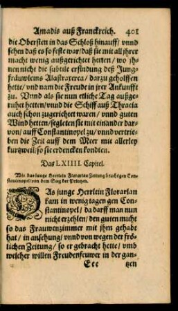 Das LXIIII. Capitel.