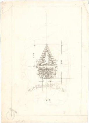 Pfann, Paul; Grabmal Bertsch - Grabstein (Ansicht)