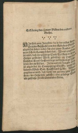 Erklärung des Haupt-Bildes des andern Buchs