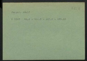 Purger, Adolf