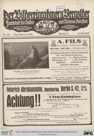 Nr. 20 (16. Mai 1925)