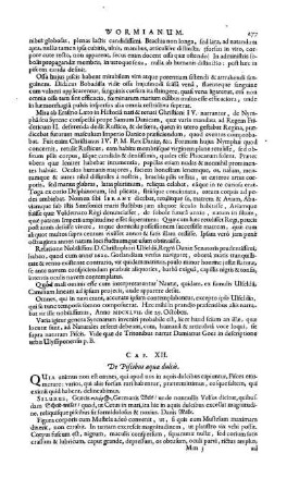 Cap. XII. De piscibus aquae dulcis