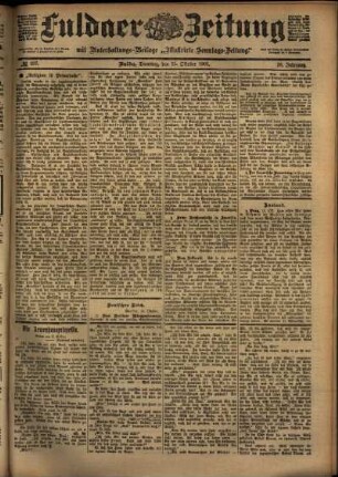 Ausgabe vom Dienstag, den 15. Oktober 1901.