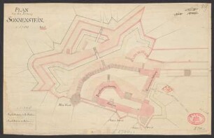 Plan von der Festung Sonnenstein