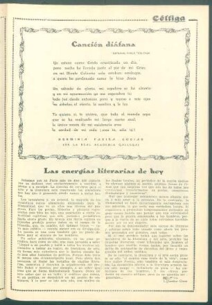 Las energías literarias de hoy