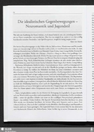Die idealistischen Gegenbewegungen - Neuromantik und Jugendstil