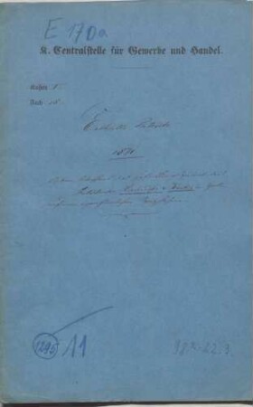 Patent der Fabrikanten Kirchdörfer und Wacker in Hall auf einen eigentümlichen Spritzhahn