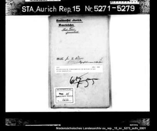 Die Befreiung des Zimmerergesellen Jan de Vries in Leer von der Wanderpflicht