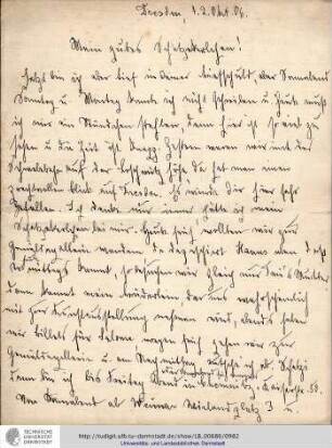 Brief vom 02.10.1906