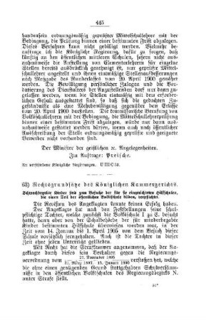 Rechtsgrundsätze des Königlichen Kammergerichts : [G. Öffentliches Volksschulwesen]