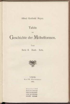 Ser. 2, Text: Bank, Sofa