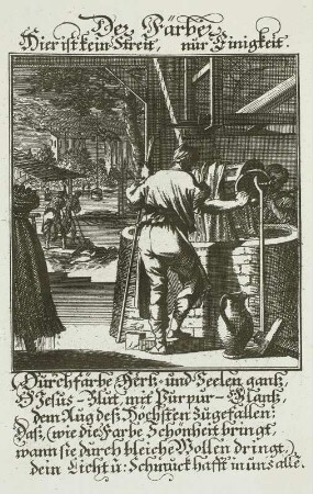 Der Färber, Stich, Weigel 1698