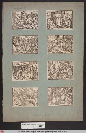 Der Hohepriester liest aus dem Buch des Bundes vor und König Josia ordnet an die Götzen zu verbrennen.