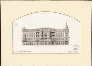 Bebauung der Kaiser-Wilhelm-Straße, Berlin: Fassaden zur Kaiser-Wilhelm-Straße