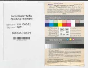 Entnazifizierung Richard Sehlhoff, geb. 08.03.1903 (Postschaffner)