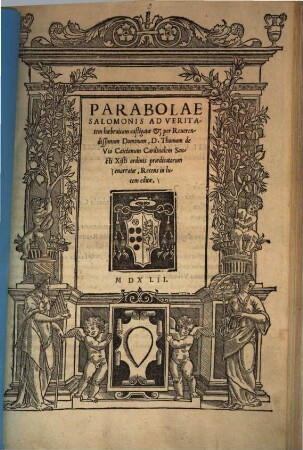 Parabolae Salomonis ad veritatem haebraicam castigatae ... enarratae : recens in lucem editae