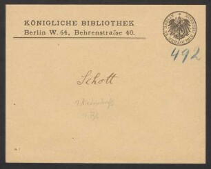 Brief an Jacob Grimm : o.D.