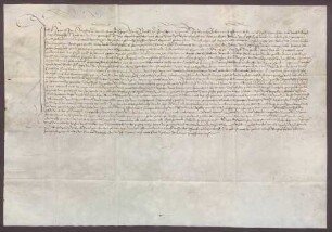 Schuldbrief des Bistums Speyer gegenüber dem Stift Sinsheim über 1059 Gulden.