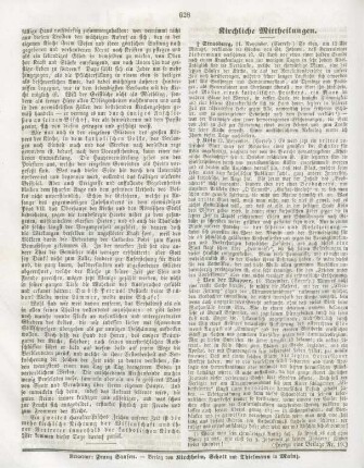 628 Kirchliche Mittheilungen