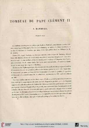 Tombeau du Pape Clément II à Bamberg