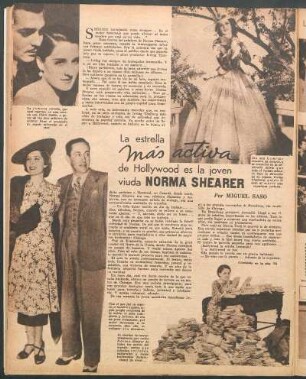 La estrella más activa de Hollywood es la joven viuda Norma Shearer