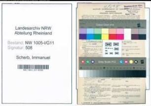 Entnazifizierung Immanuel Scherb , geb. 25.03.1919 (Bauzeichner)