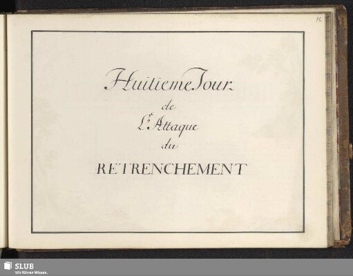 Huitieme Tour - de L'Attaque du Retrenchement