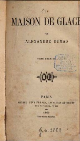La maison de glace, 1